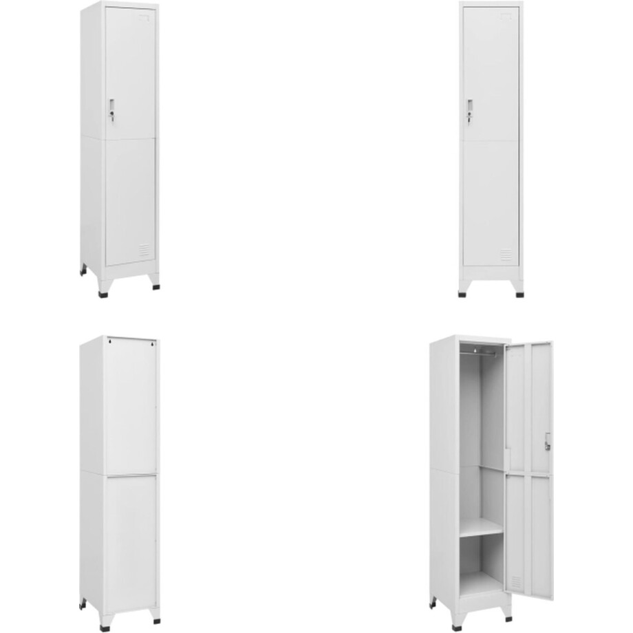 vidaXL Lockerkast 38x45x180 cm - Lockerkast - Lockerkasten - Locker Kast - Locker Kasten afbeelding 1