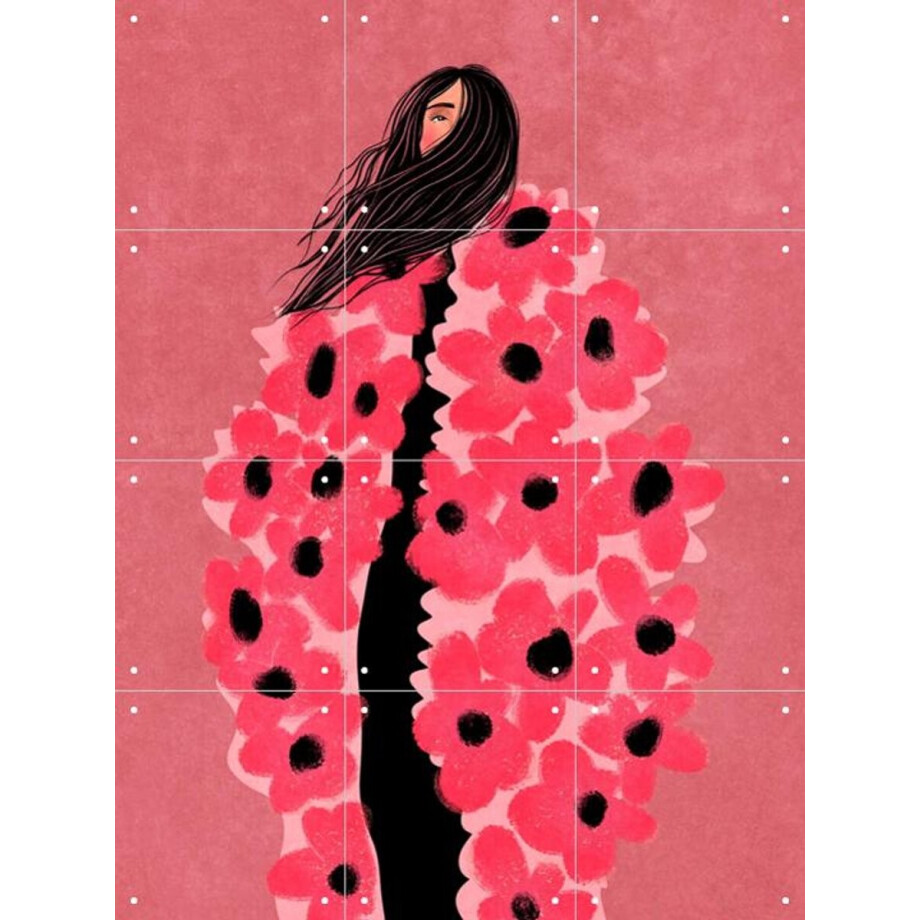 IXXI Woman Covered In Flowers, Raissa Oltmanns - 60 x 80 cm - Gratis ophangtool - Grote wanddecoratie en posters - Illustraties, Speels, Grafisch IXXI Woman Covered In Flowers, Raissa Oltmanns - 60 x 80 cm - Gratis ophangtool - Grote wanddecoratie en posters - Illustraties, Speels, Grafisch afbeelding 1
