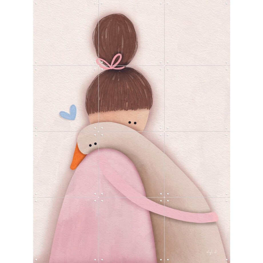 IXXI Ganzenvriendje, Alijt - 60 x 80 cm - Grote wanddecoratie en posters - Illustraties, Fantasierijk, Speels, Cartoonesk, Babykamer, Kinderkamer IXXI Ganzenvriendje, Alijt - 60 x 80 cm - Grote wanddecoratie en posters - Illustraties, Fantasierijk, Speels, Cartoonesk, Babykamer, Kinderkamer afbeelding 1