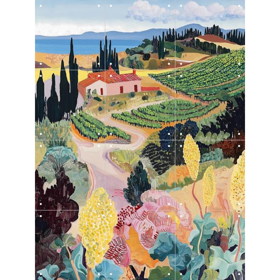 IXXI Tuscan Dream, Artclaud - 60 x 80 cm - Gratis ophangtool - Grote wanddecoratie en posters - Illustraties, Kleurrijk, Woonkamer, Eetkamer IXXI Tuscan Dream, Artclaud - 60 x 80 cm - Gratis ophangtool - Grote wanddecoratie en posters - Illustraties, Kleurrijk, Woonkamer, Eetkamer afbeelding 1