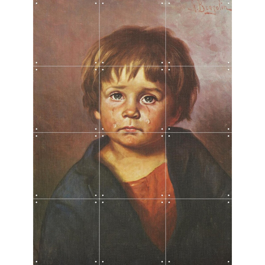 IXXI Zigeunerjongetje III, Made by IXXI - 60 x 80 cm - Gratis ophangtool - Grote wanddecoratie en posters - Realisme, Vintage, Klassiek, Olieverf afbeelding 1