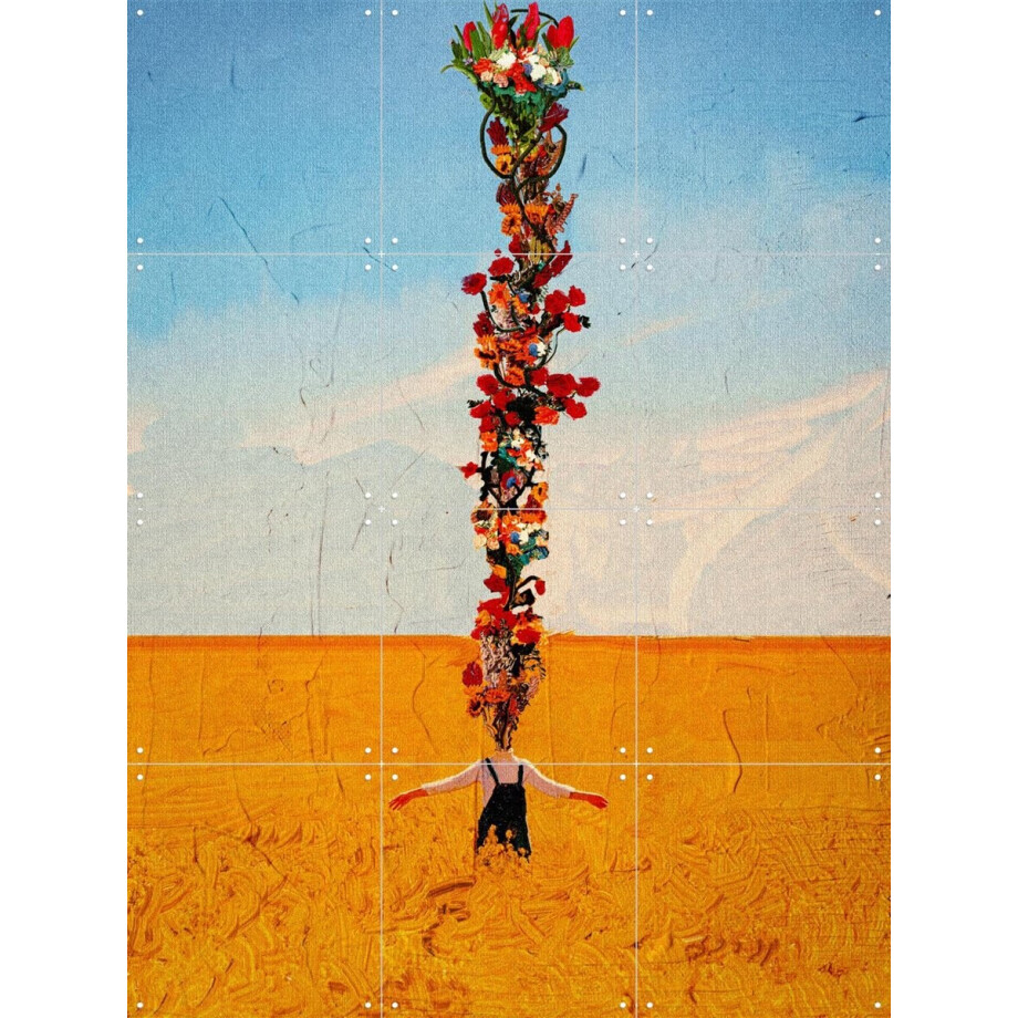 IXXI Bloom, Vineet Suresh - 60 x 80 cm - Gratis ophangtool - Grote wanddecoratie en posters - Abstract, Kleurrijk, Surrealisme, Modern, Gemengde afbeelding 1