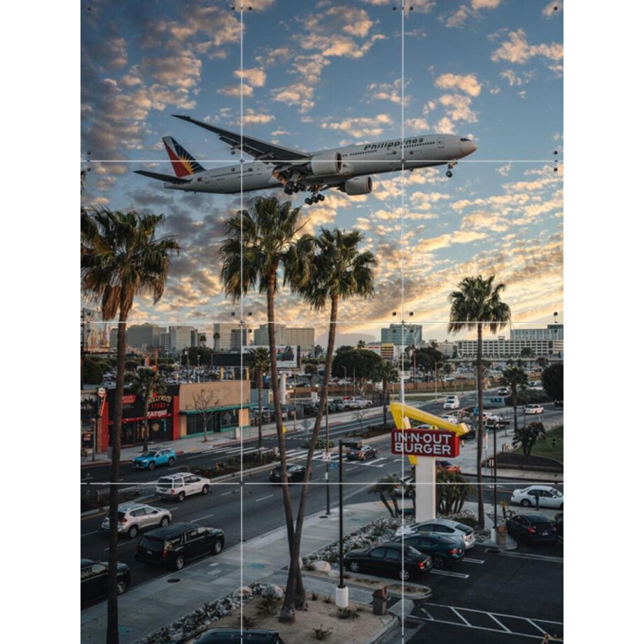 IXXI Landing, Tristan Zhou - 60 x 80 cm - Gratis ophangtool - Grote wanddecoratie en posters - Fotografie, Kleurrijk, Woonkamer, Mancave, Eetkamer afbeelding 1