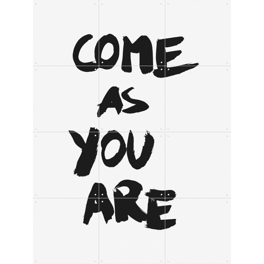 IXXI Come as You are white, Marcus Kraft - 60 x 80 cm - Gratis ophangtool - Grote wanddecoratie en posters - Grafisch Ontwerp, Abstract, Minimalisme afbeelding 1