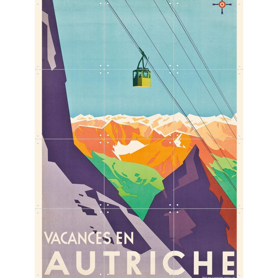 IXXI Austria Poster, Bridgeman Images - 60 x 80 cm - Gratis ophangtool - Grote wanddecoratie en posters - Grafisch Ontwerp, Illustraties, Vintage afbeelding 1