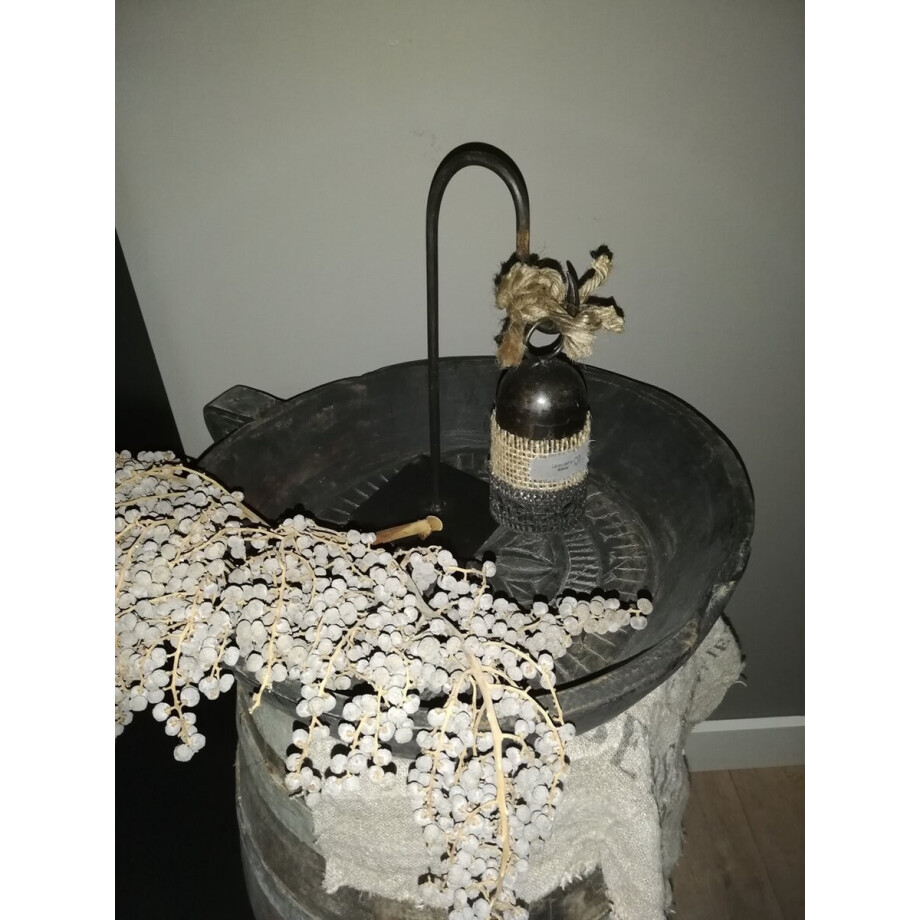 Lavendeltje originals bel hanger landelijk stoer metaal jute decoratie kadotip afbeelding 1