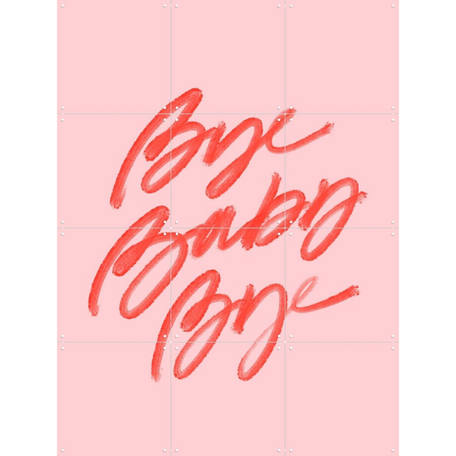 IXXI Bye Baby Bye, Cocorrina - 60 x 80 cm - Gratis ophangtool - Grote wanddecoratie en posters - Kleurrijk, Illustraties, Typografie, Speels, Grafisch IXXI Bye Baby Bye, Cocorrina - 60 x 80 cm - Gratis ophangtool - Grote wanddecoratie en posters - Kleurrijk, Illustraties, Typografie, Speels, Grafisch afbeelding 1