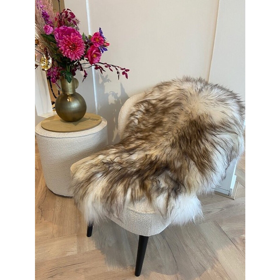 Moeflon Schapenvacht Grijs - L/XL 100-120cm - Vloerkleed - 100% Echt afbeelding 1