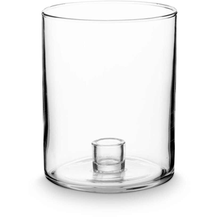 vtwonen Kaarsenhouders - Clear - Kandelaar van Glas - Transparant - 12x15,5cm afbeelding 1