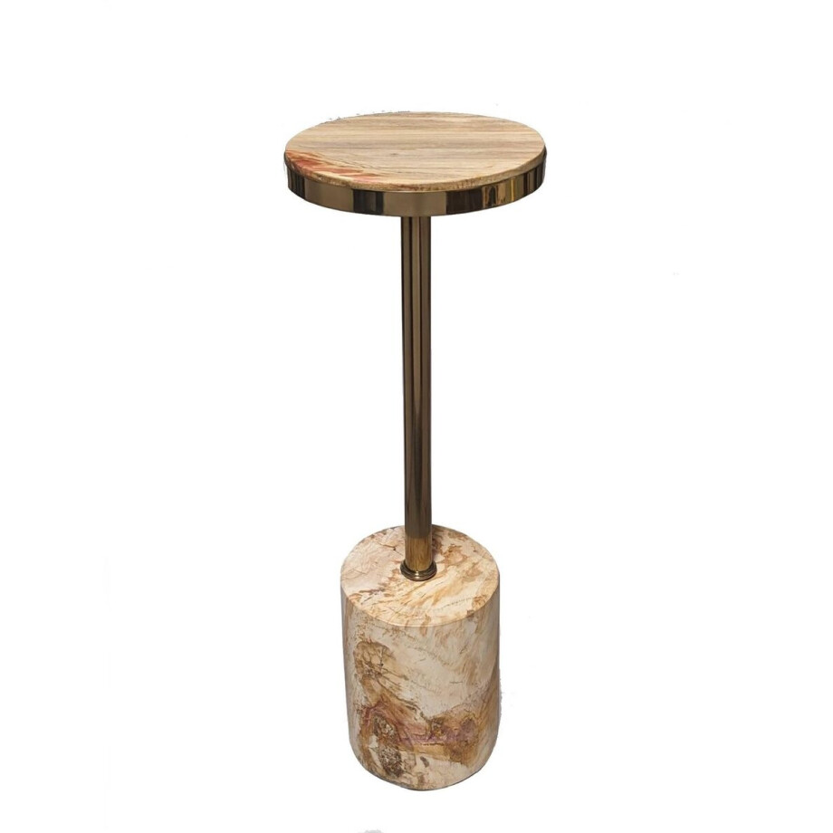PTMD - Bijzettafel Mody - Beige - 21x21x64cm afbeelding 1