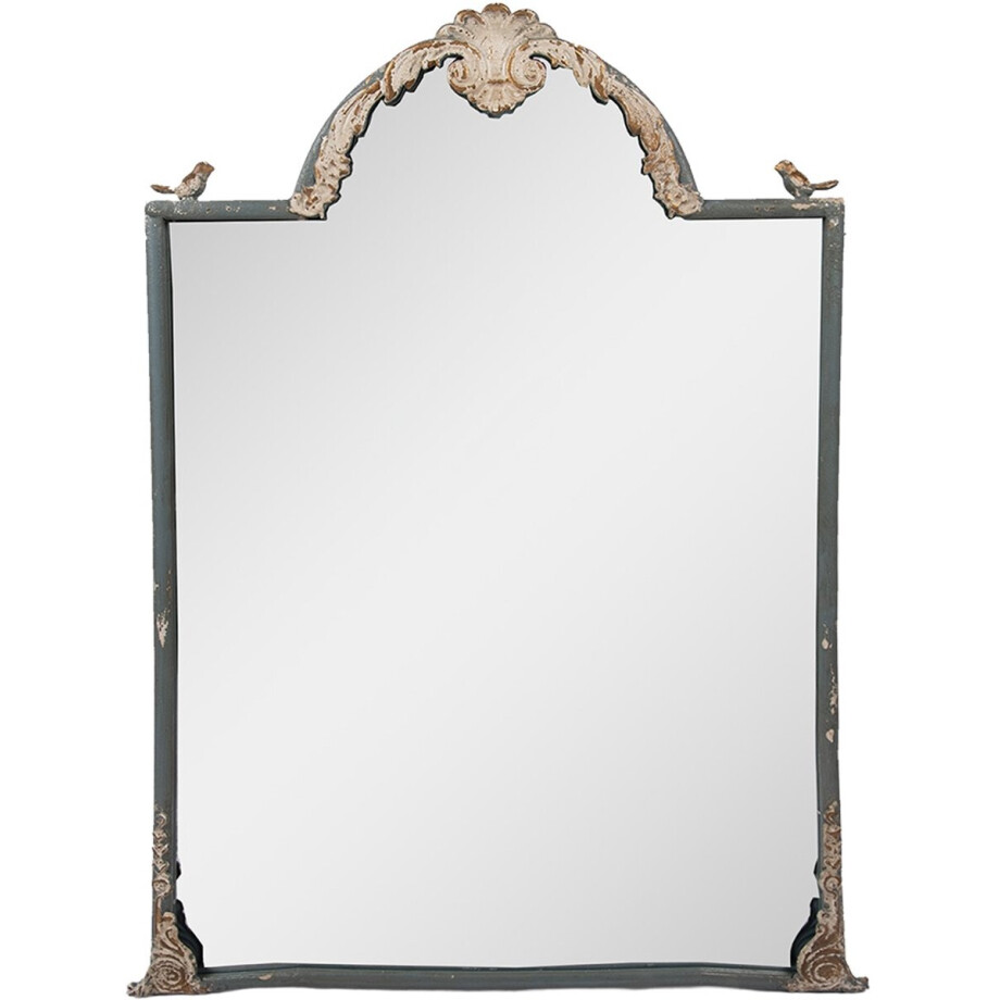 Clayre & Eef Spiegel 60x3x91 cm Blauw Metaal afbeelding 1