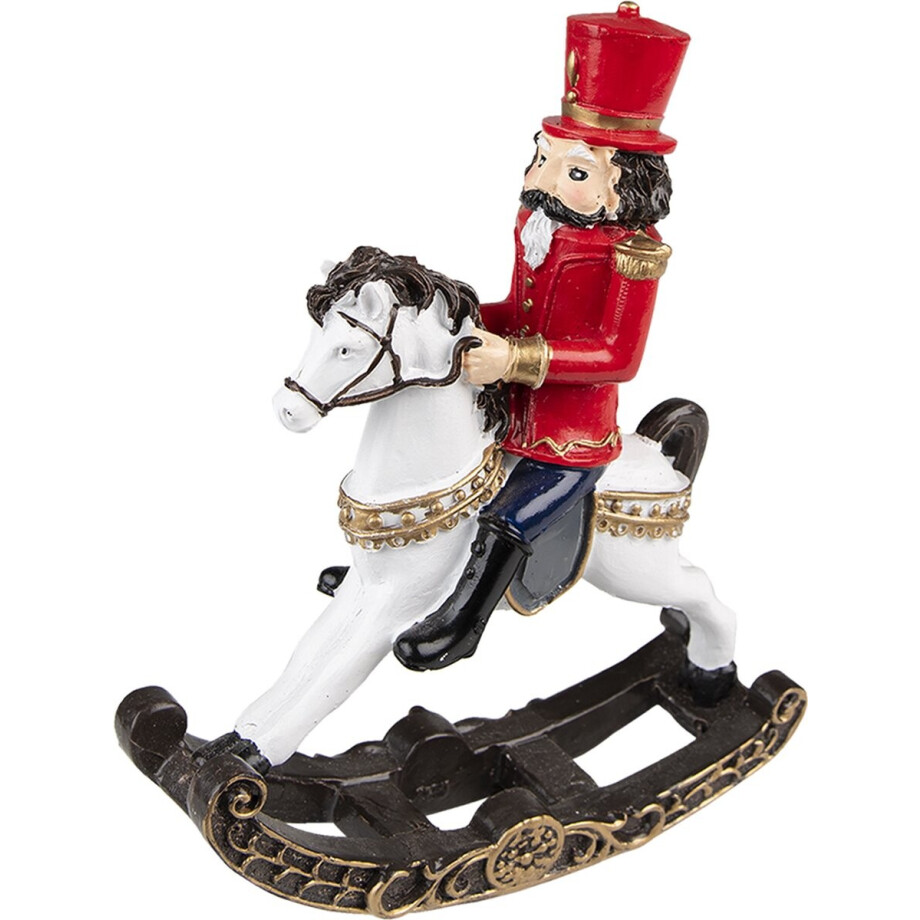 Clayre & Eef Kerstdecoratie Notenkraker 18 cm Rood Kunststof afbeelding 1