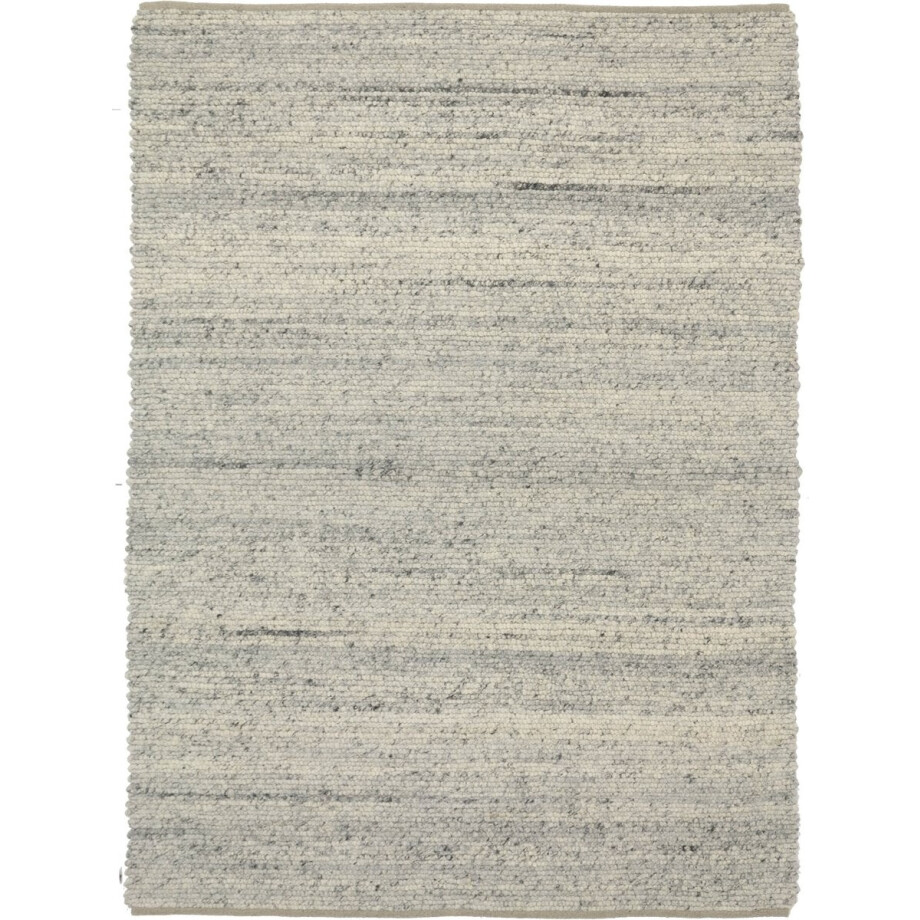 MOMO Rugs Sten Grey Vloerkleed - 200x300  - Rechthoek - Laagpolig,Structuur Tapijt - Industrieel - Grijs, Wit, Zwart afbeelding 1