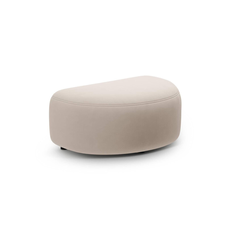 Hocker Kate halfrond velvet | Micadoni afbeelding 1