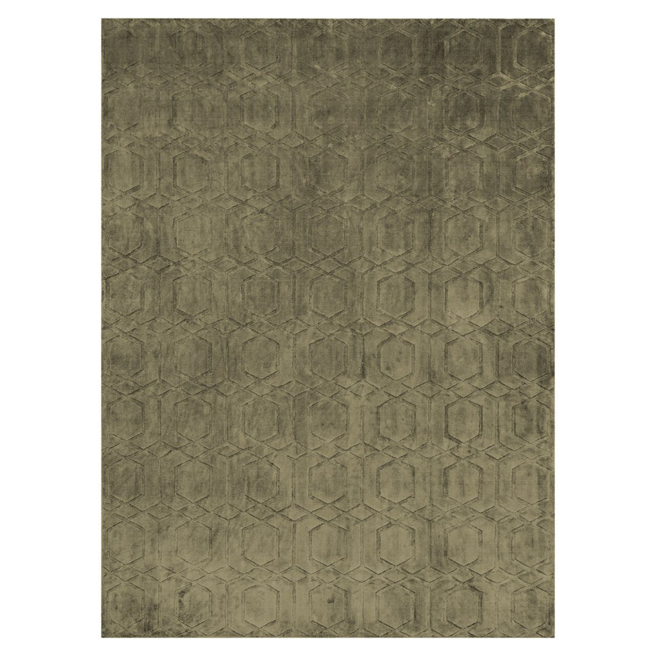 Richmond Vloerkleed 'Liva' 200 x 300cm, kleur Olijfgroen afbeelding 