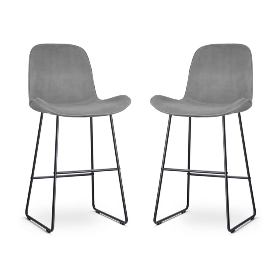 Set van 2 barstoelen Nino-Fé velvet | Nolon Set van 2 barstoelen Nino-Fé velvet | Nolon afbeelding 1