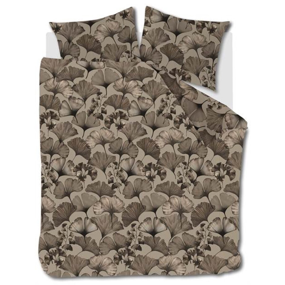 Beddinghouse Presca Dekbedovertrek - Extra breed - 260x200/220 cm - Zand afbeelding 1