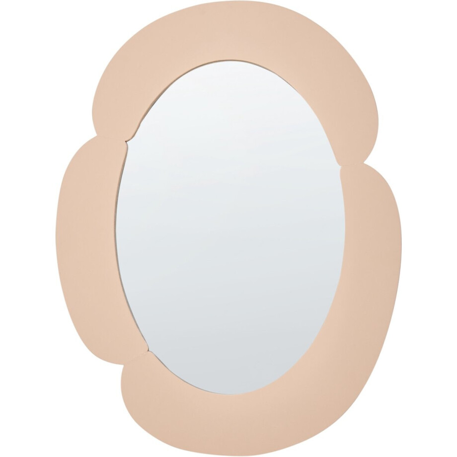 ALVENA - Wandspiegel - Beige - MDF ALVENA - Wandspiegel - Beige - MDF afbeelding 1