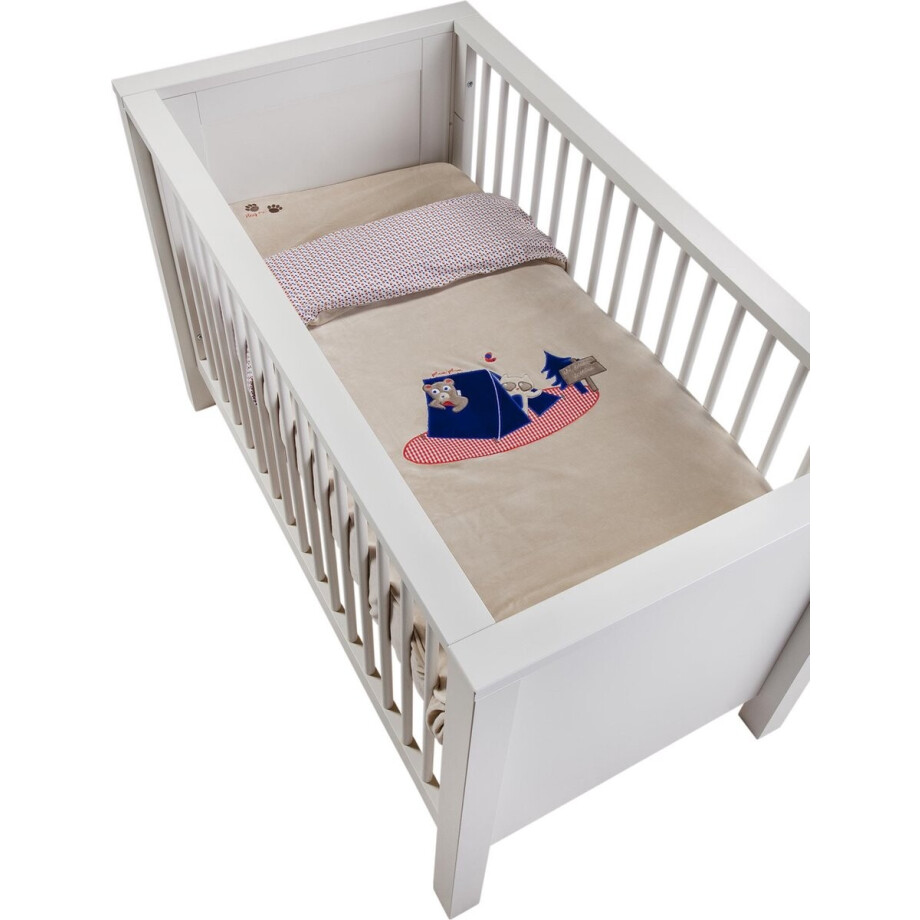 Plum Plum - Dekbedovertrek bed 100x135cm - Picnic Friends Plum Plum - Dekbedovertrek bed 100x135cm - Picnic Friends afbeelding 1