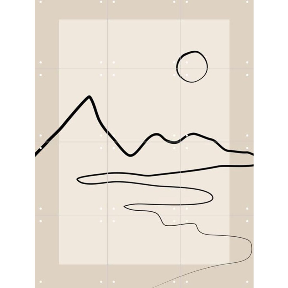 IXXI Line art 2, Elena Ristova & Various - 60 x 80 cm - Gratis ophangtool - Grote wanddecoratie en posters - Grafisch Ontwerp, Abstract afbeelding 1