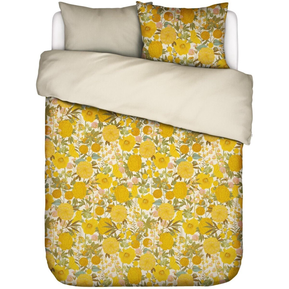 Essenza Florentien Dekbedovertrek Geel - Lits-Jumeaux XL – 260x200/220 cm afbeelding 1