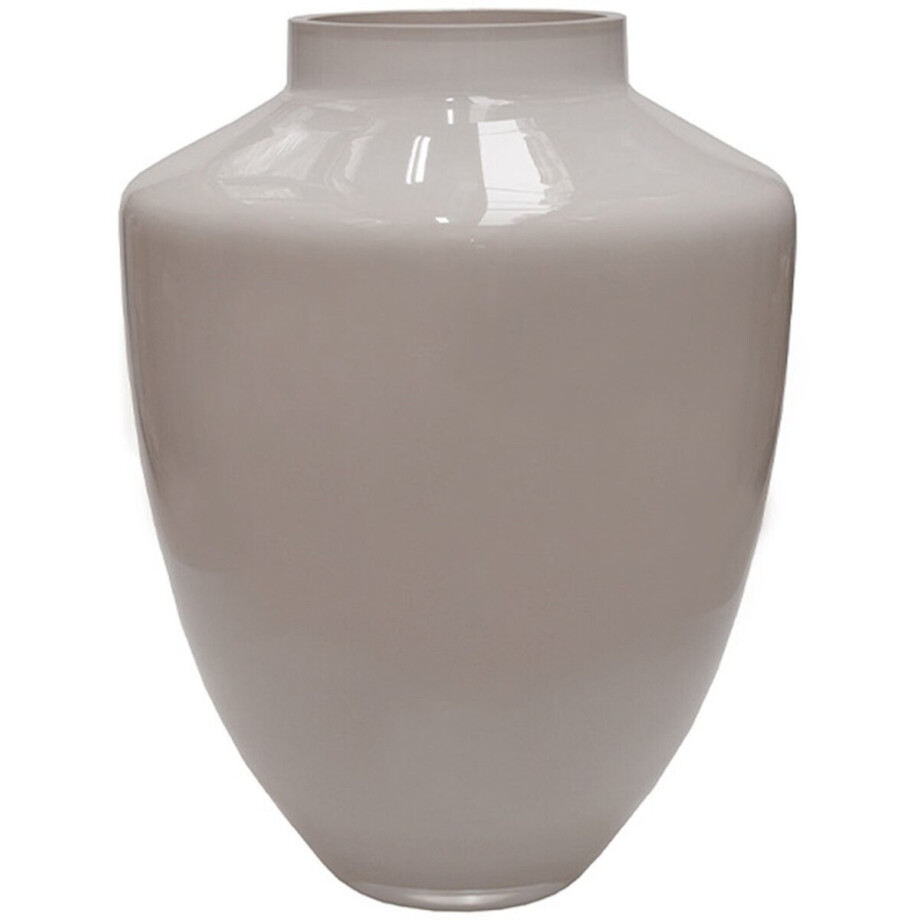 Vaas Tugela M | Medium | Ivory - Pastel Wit - Beige | Mond geblazen glas | Glans | Ø28 x H36 cm Vaas Tugela M | Medium | Ivory - Pastel Wit - Beige | Mond geblazen glas | Glans | Ø28 x H36 cm afbeelding 1