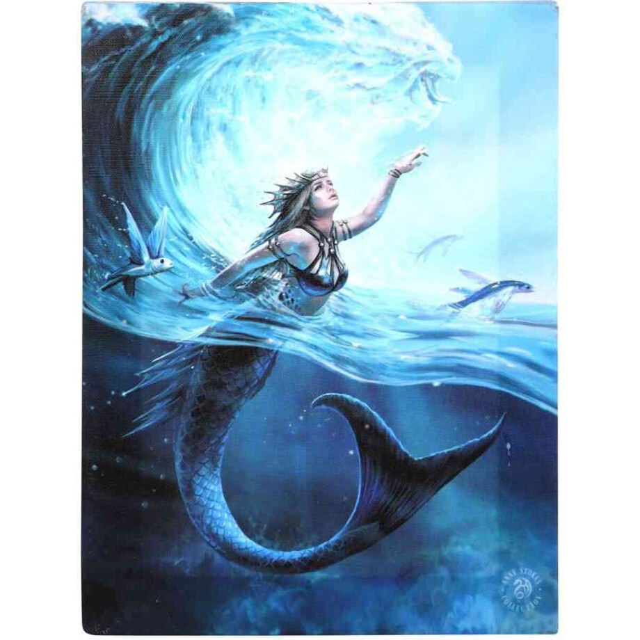 Anne Stokes - Water Sorceress - Canvas afbeelding Anne Stokes - Water Sorceress - Canvas afbeelding afbeelding 1