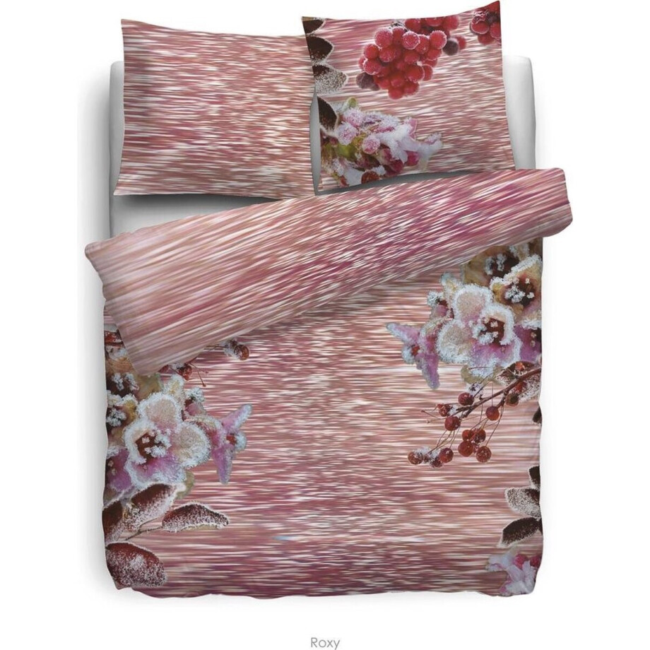 Heckett Lane Dekbedovertrek Katoen Roxy - pink 260x200/220cm Heckett Lane Dekbedovertrek Katoen Roxy - pink 260x200/220cm afbeelding 1