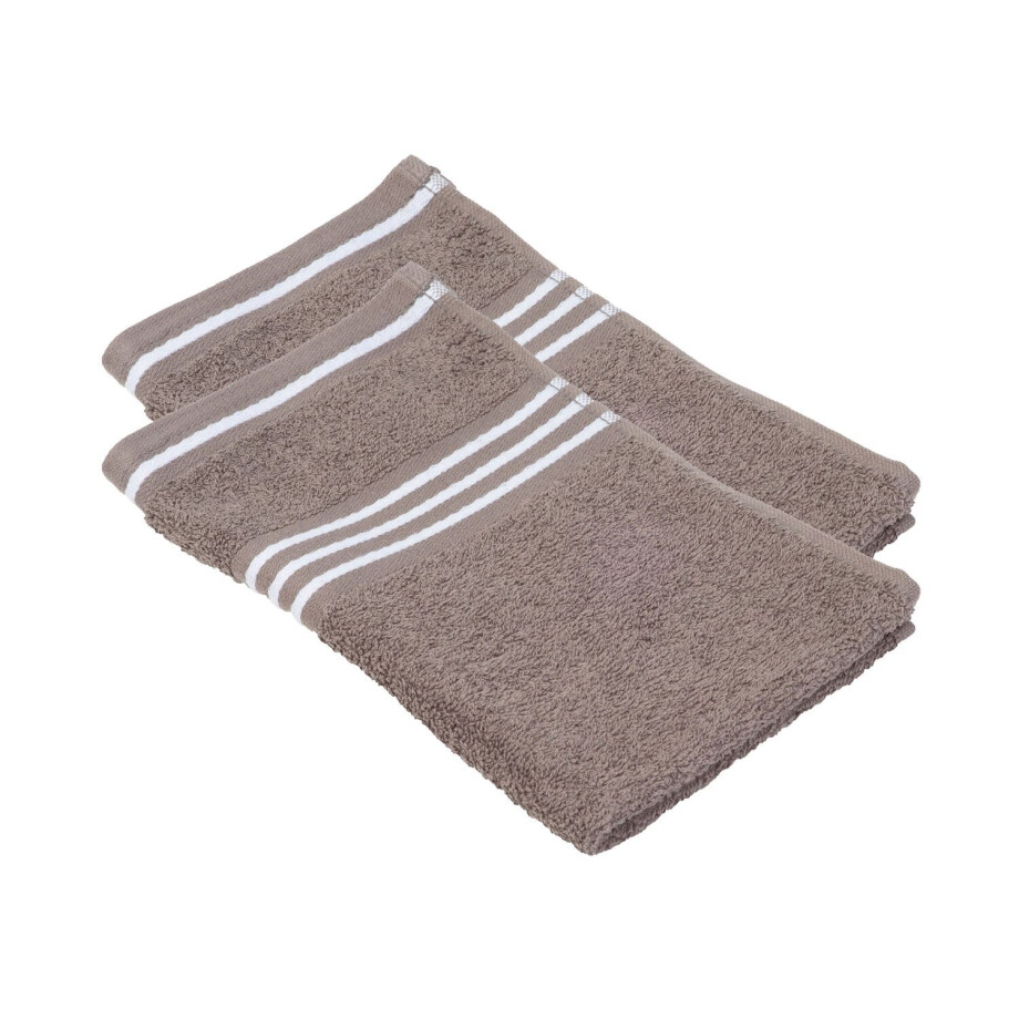 Gözze 2 gastendoeken Rio 30 x 50 cm (Taupe) afbeelding 1