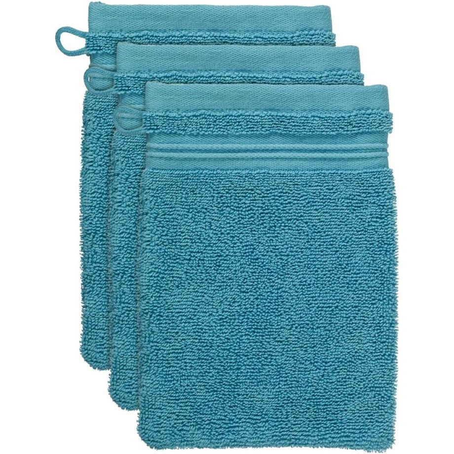 Beddinghouse Sheer set van 3 Washandjes - 16x22 cm - Oranje afbeelding 1