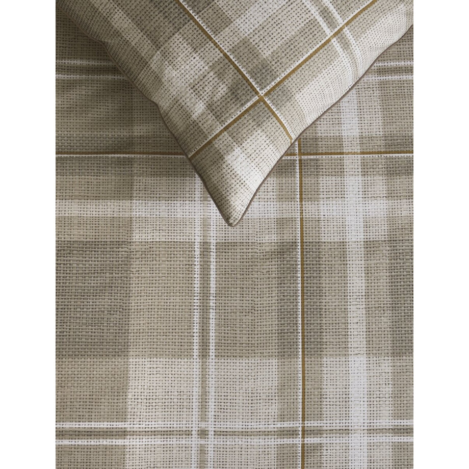 Rivièra Maison Tartan Check kussensloop - Zand - 60 x 70 cm Rivièra Maison Tartan Check kussensloop - Zand - 60 x 70 cm afbeelding 1