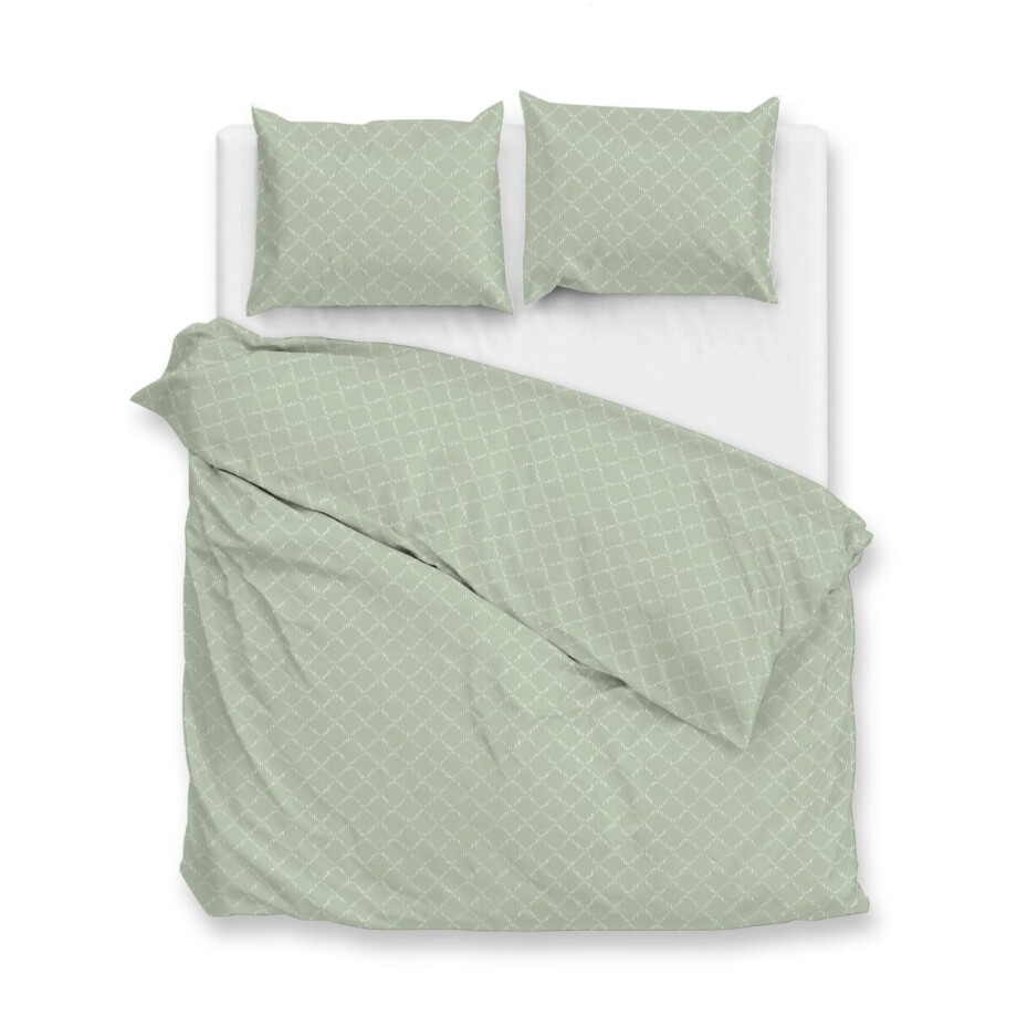 Zohome Linea-di-Satinado Dekbedovertrek - 100% Katoen-Satijn - 260x220 - Groen Zohome Linea-di-Satinado Dekbedovertrek - 100% Katoen-Satijn - 260x220 - Groen afbeelding 1