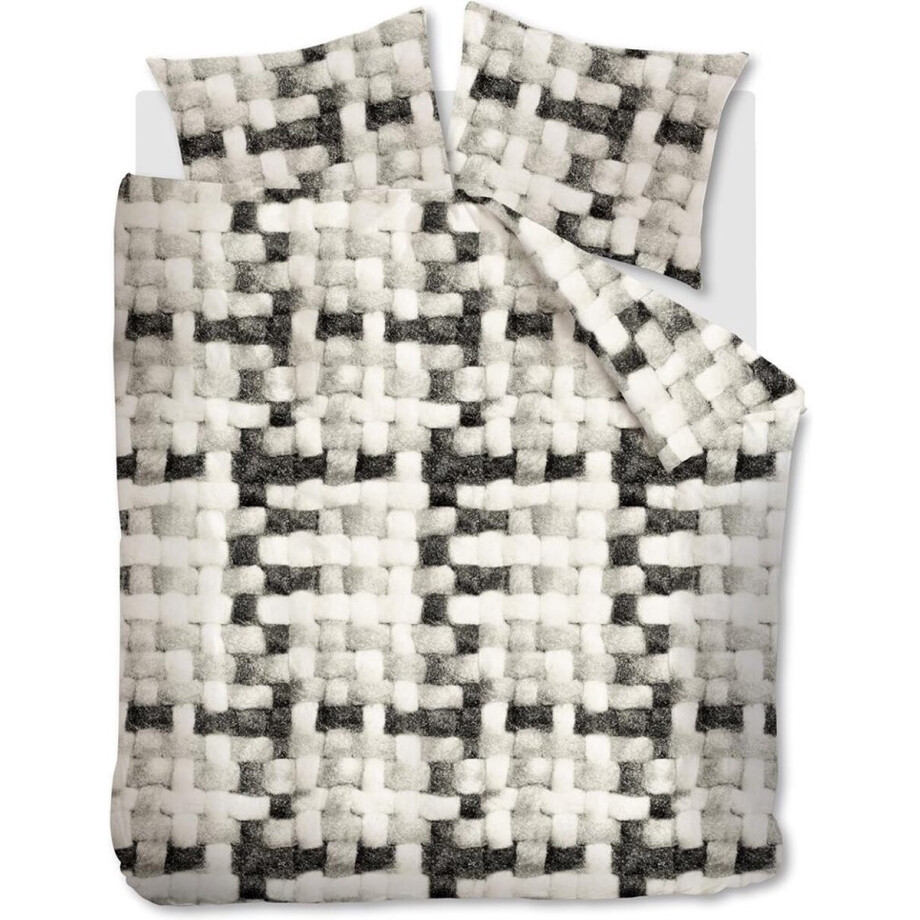 Ariadne at Home Comfort dekbedovertrek - Tweepersoons - 200x200/220 - Zwart Wit Ariadne at Home Comfort dekbedovertrek - Tweepersoons - 200x200/220 - Zwart Wit afbeelding 1