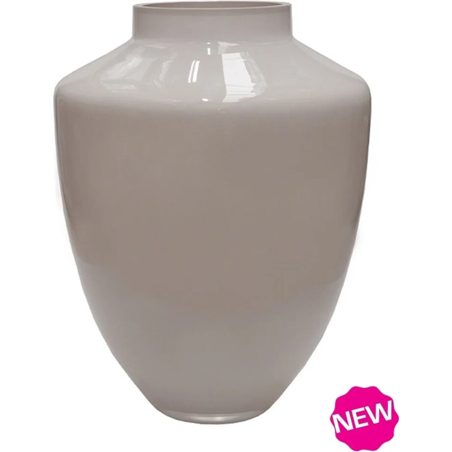Vaas Tugela M | Medium | Ivory - Pastel Wit - Beige | Mond geblazen glas | Ø28 x H36 cm afbeelding 1