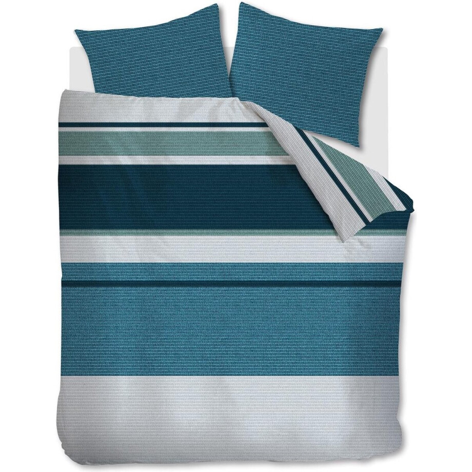 Beddinghouse Laila dekbedovertrek - Lits-Jumeaux - 240x200/220 cm - Blauw afbeelding 1