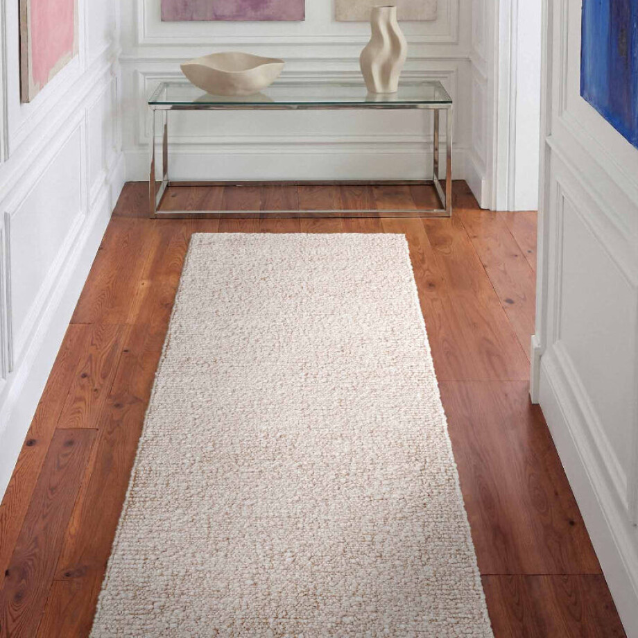 Vloerkleed Portobello Rechthoekig - Crème 300x80cm - Polyester - Dekbed-Discounter.nl afbeelding 