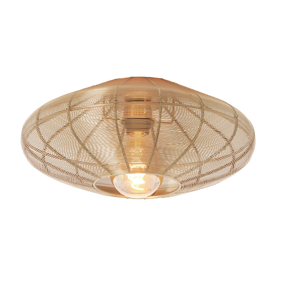 Light & Living Plafondlamp 'Bahoto' Ø40cm, kleur Goud Light & Living Plafondlamp 'Bahoto' Ø40cm, kleur Goud afbeelding 1