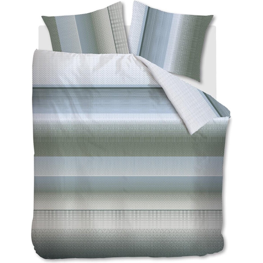 Beddinghouse Dekbedovertrek Mels Grey Green Lits-jumeaux afbeelding 1