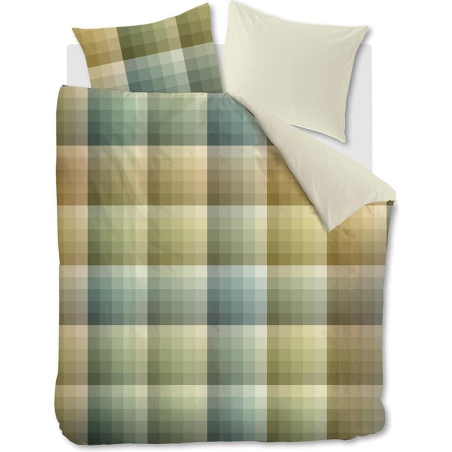 Beddinghouse Dorian dekbedovertrek - Lits-Jumeaux - 240x200/220 cm - Grijsgroen afbeelding 1