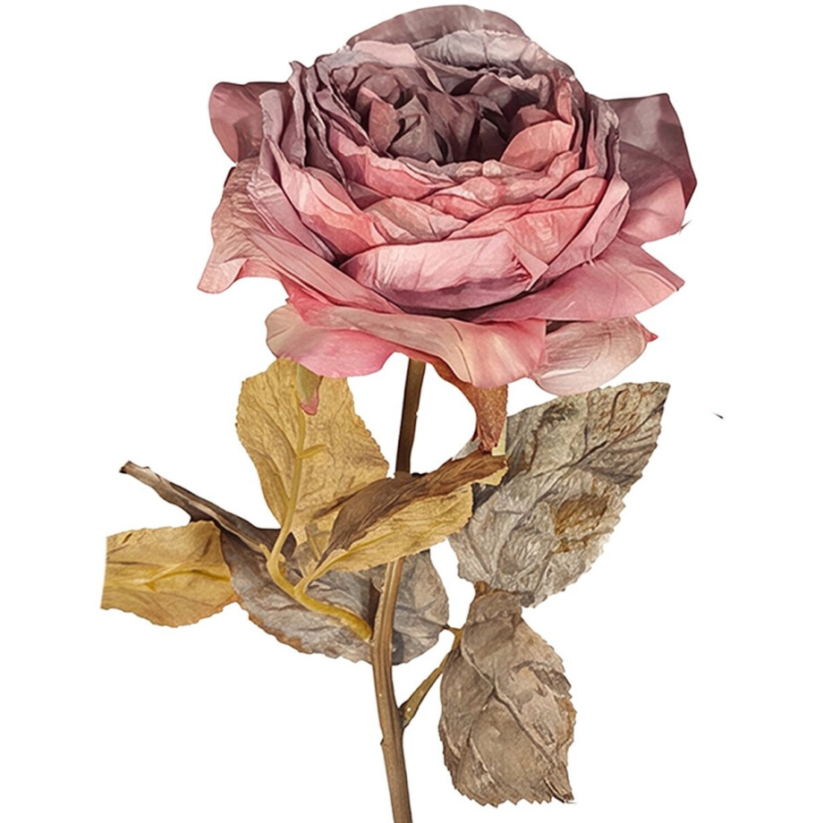 Clayre & Eef Kunstbloem Roze Kunststof afbeelding 1