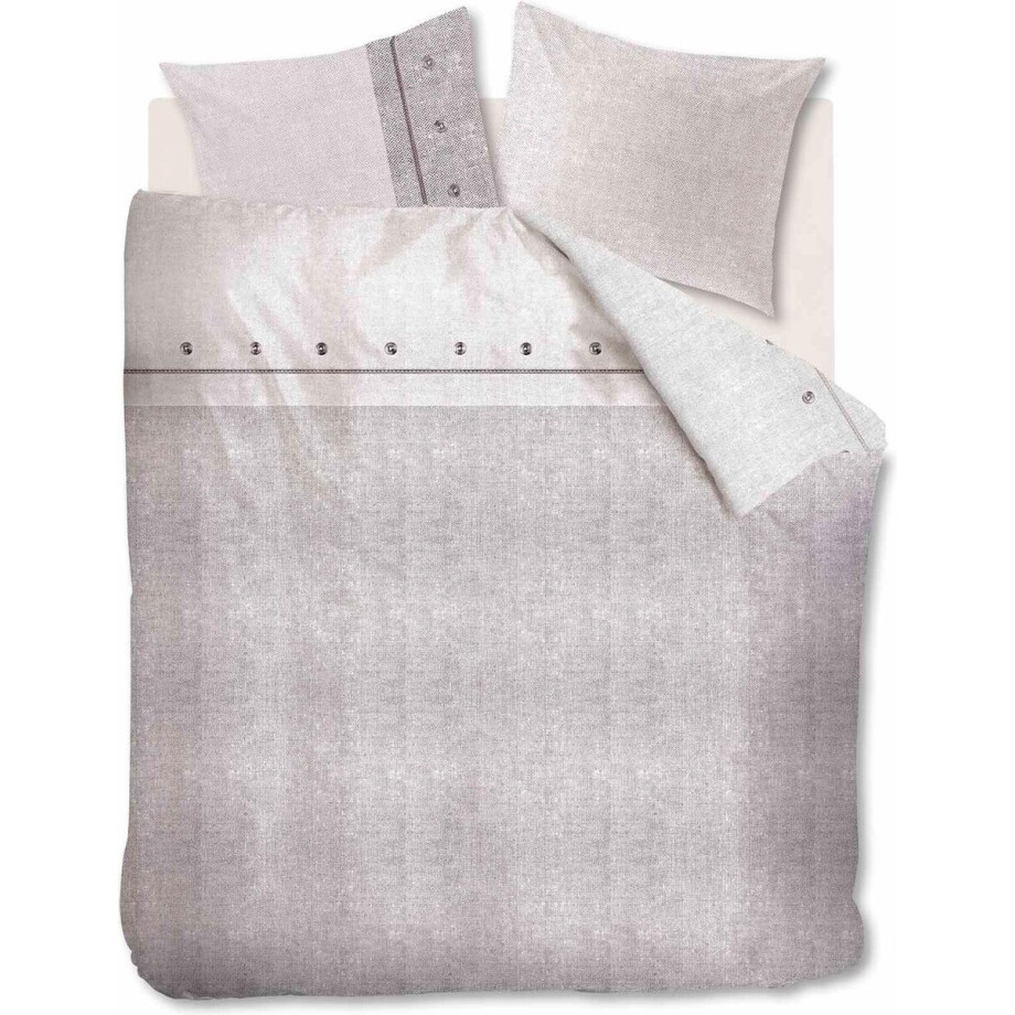 Rivièra Maison Vermont - Dekbedovertrek - Eenpersoons - 140x200/220 cm - Naturel afbeelding 1