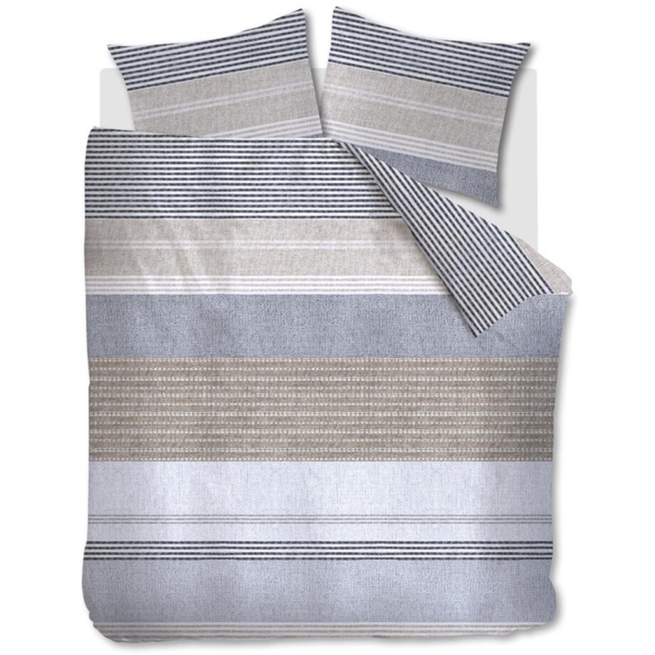 Ariadne at Home Stitches dekbedovertrek - Tweepersoons - 200x200/220 - Grijs Ariadne at Home Stitches dekbedovertrek - Tweepersoons - 200x200/220 - Grijs afbeelding 1