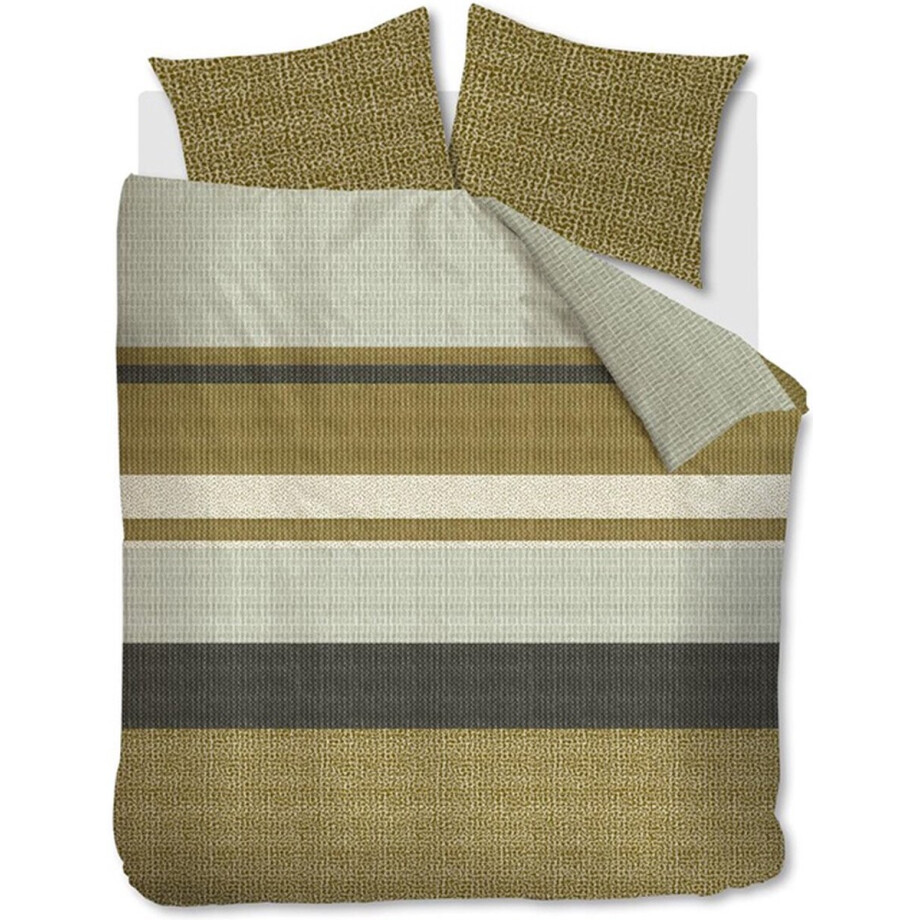 Beddinghouse Darren Dekbedovertrek - Groen - 260 x 200/220 cm + 2x 60 x 70 cm afbeelding 1