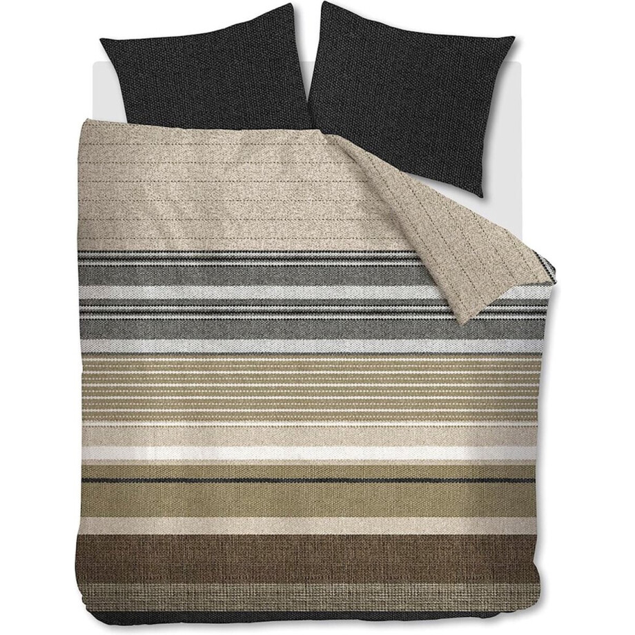 Beddinghouse Dekbedovertrek Arvin - 200 x 200/210/220 cm - grey afbeelding 1