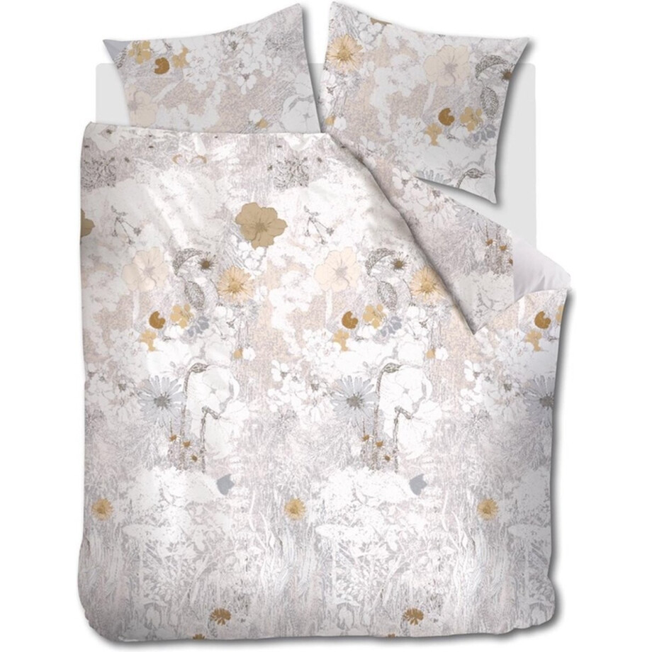 At Home by Beddinghouse Drawn dekbedovertrek - Eenpersoons - 140x200/220 cm - Zand afbeelding 1