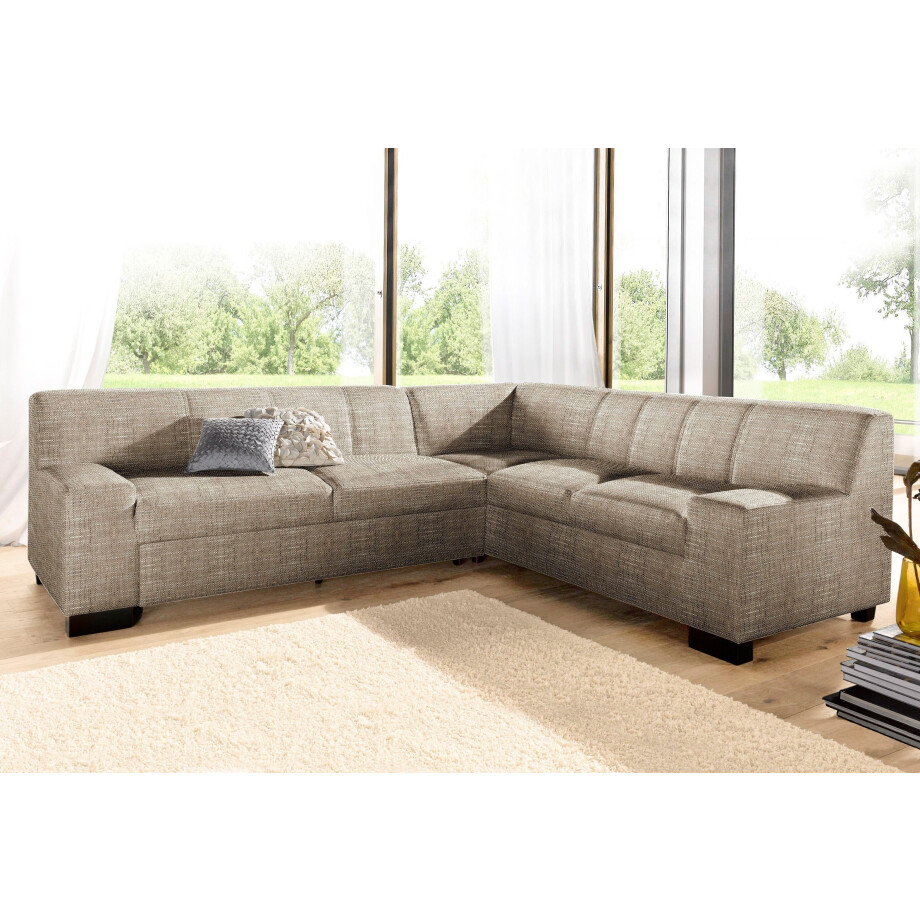 DOMO collection Hoekbank Norma, moderne armleuningen, tijdloos en elegant, L-vorm afbeelding 1