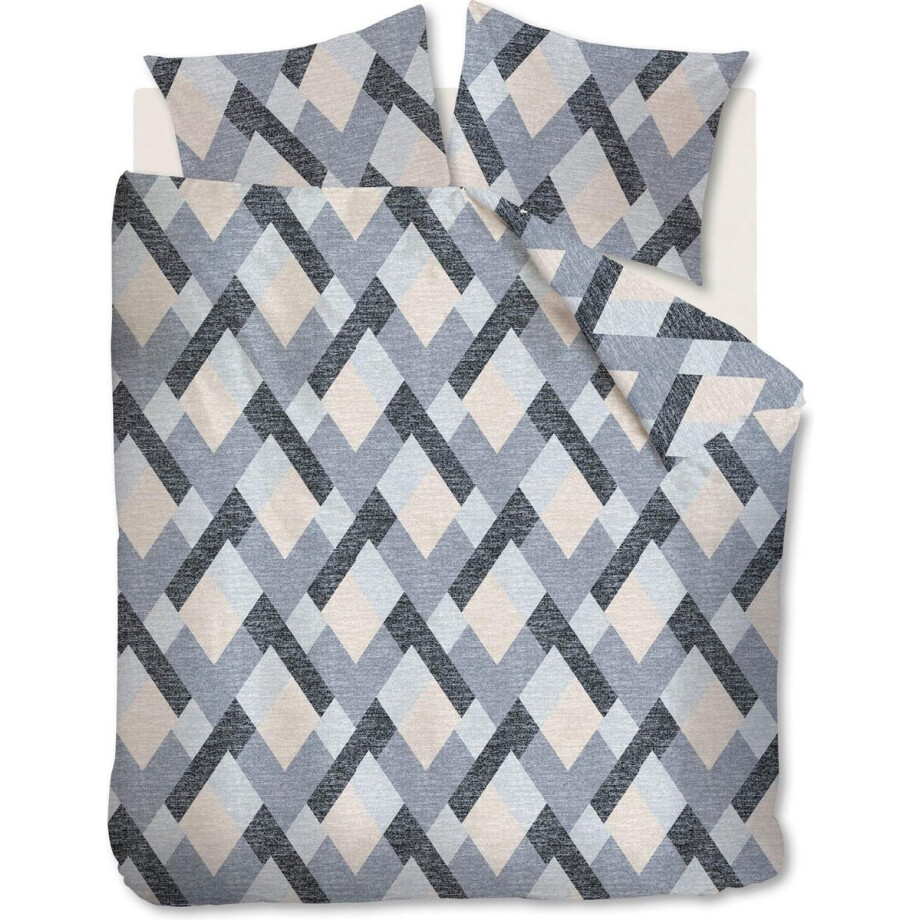 Beddinghouse Montero Dekbedovertrek - Lits-jumeaux - 260x200/220 cm - Grey afbeelding 1