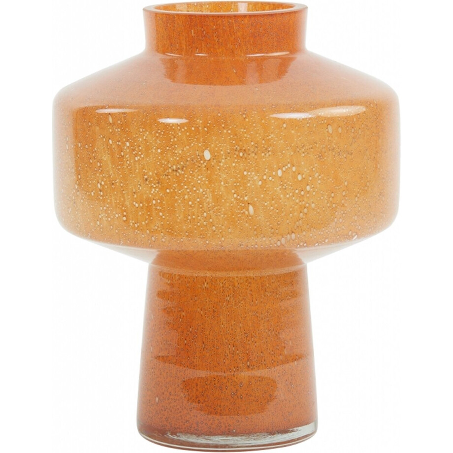 Light & Living Vaas Trasmos - Glas - Oranje - 24 x 30 x 0 cm (BxHxD) Light & Living Vaas Trasmos - Glas - Oranje - 24 x 30 x 0 cm (BxHxD) afbeelding 1