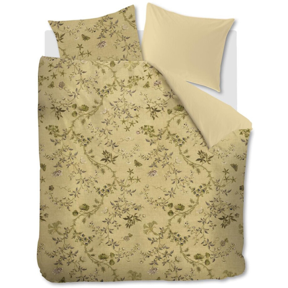 Beddinghouse Charlotte dekbedovertrek - Tweepersoons - 200x200/220 - Olijfgroen afbeelding 1