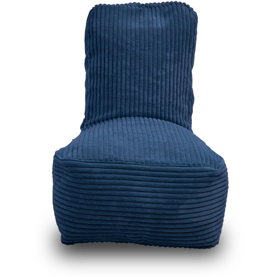 Whoober Fiji – Kinderstoel Zitzak – Donkerblauw dik ribfluweel – Comfortabel & Duurzaam Whoober Fiji – Kinderstoel Zitzak – Donkerblauw dik ribfluweel – Comfortabel & Duurzaam afbeelding 1